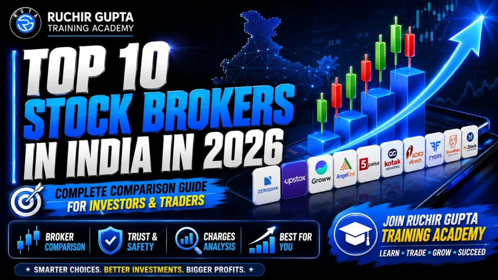 Top 10 Stock Brokers in India in 2026 | Best Demat & Trading Accounts